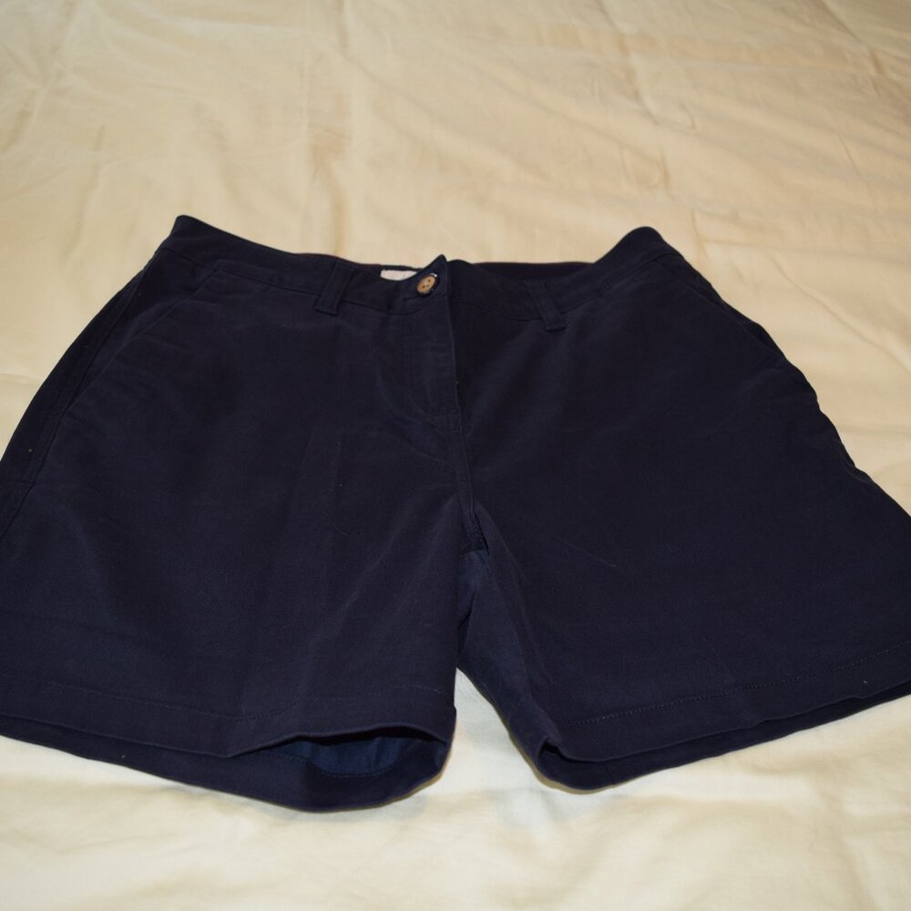 Joules Navy Shorts, brushed twill NWOT Size 6